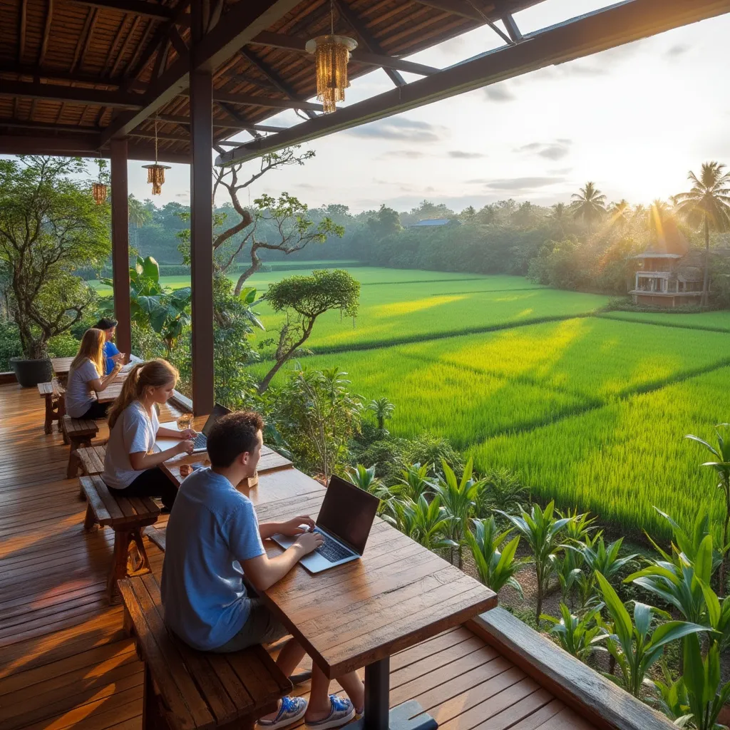Digital nomad coworking space in Bali